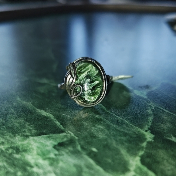 Jewelry - Sterling Silver Vintage Seraphinite Ring
